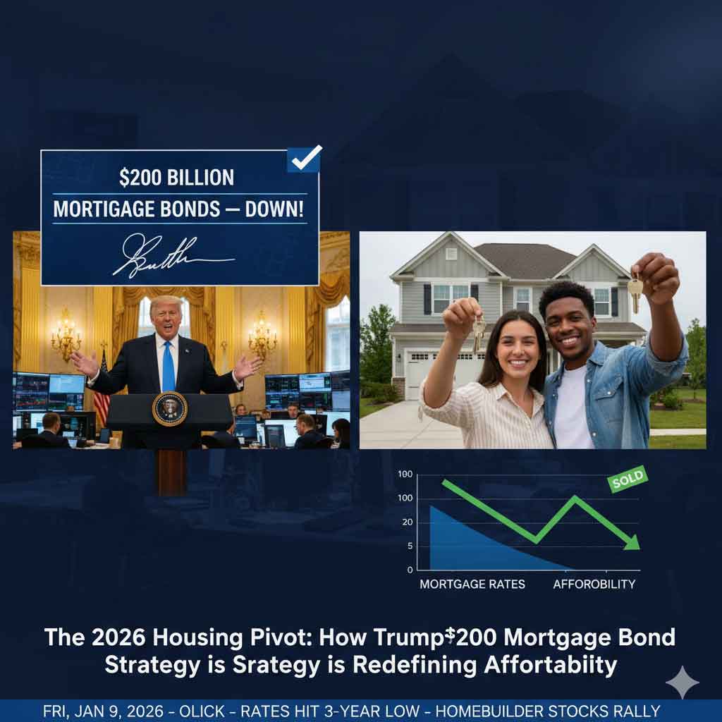Trump’s $200B Mortgage Market Blitz: Rates Crash to 3-Year Lows as Housing Policy Shifts