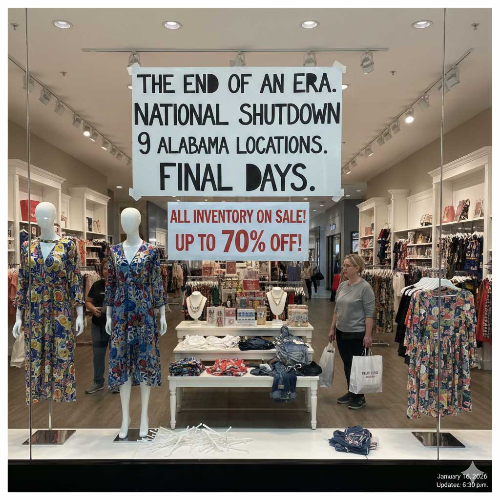 Popular Women’s Clothing Chain Shutting Down Nationwide; 9 Locations to Close Immediately