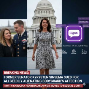 Breaking: Former Senator Kyrsten Sinema Sued for Allegedly Alienating Bodyguard’s Affection