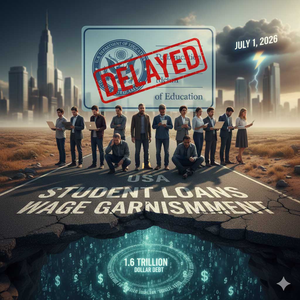 The $1.6 Trillion Debt Cliff: Why the Education Department Delayed Student Loans Wage Garnishment USA