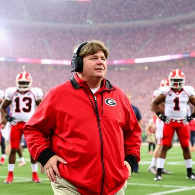 Ole Miss linebacker Suntarine Perkins sacking Georgia quarterback Gunner Stockton after a botched fourth-down snap