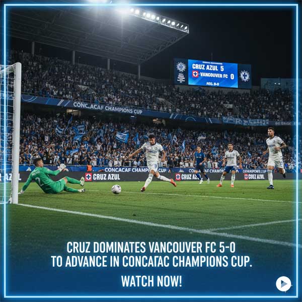 Cruz Azul Dominates Vancouv