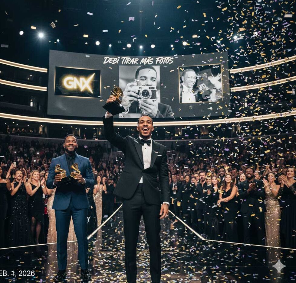 2026 Grammy Awards stage with performers and audience