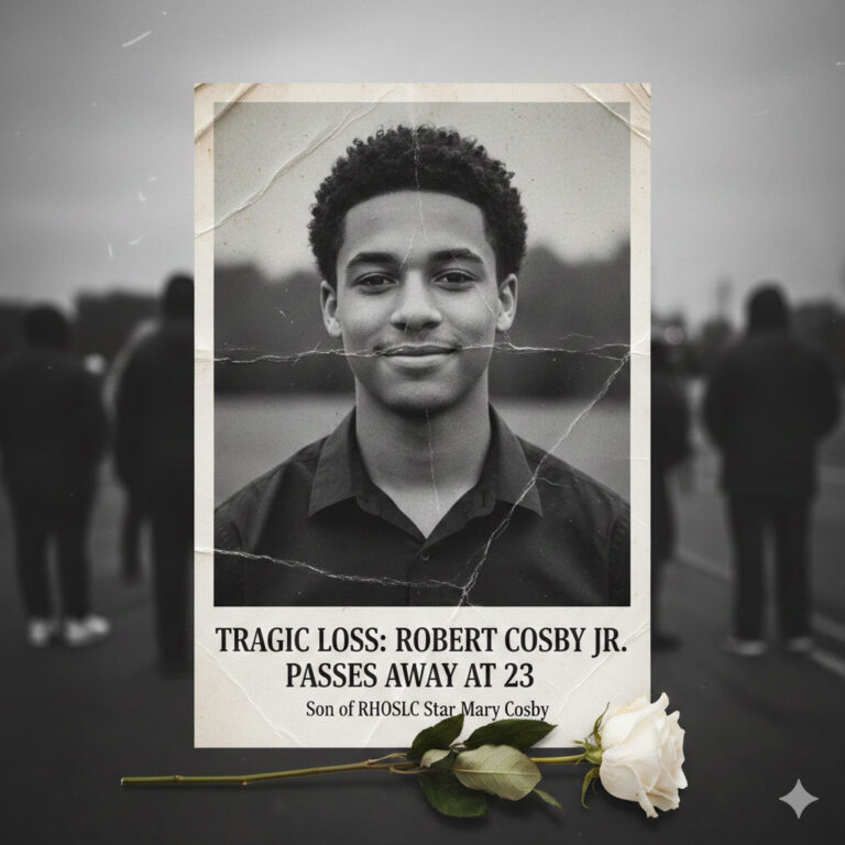 Tragic Loss: Robert Cosby Jr., Son of RHOSLC Star Mary Cosby, Passes Away at 23