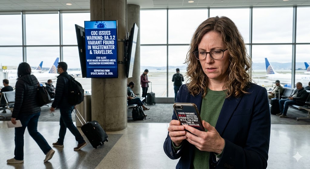COVID variant BA.3.2 Mutated Strain Detected in U.S. for First Time in SFO Traveler CDC Issues Warning