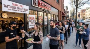 Ink for Guac: Chipotle Announces “Tattooed Guest” BOGO Deal Today at 3 P.M.