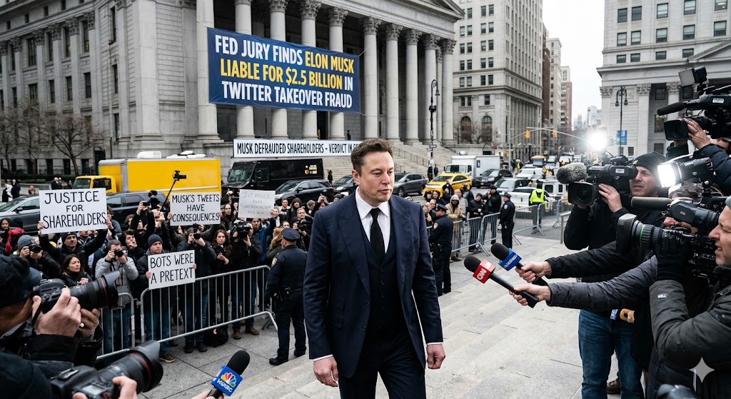 Elon Musk Found Liable for Billion in Twitter Takeover Fraud Trial