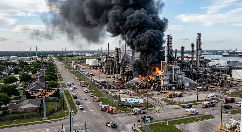 Explosion Rocks Valero Port Arthur Refinery