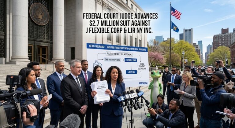 GEICO Insurance: Federal Judge Advances $2.7 Million RICO and Fraud Suit Against New York Medical Suppliers