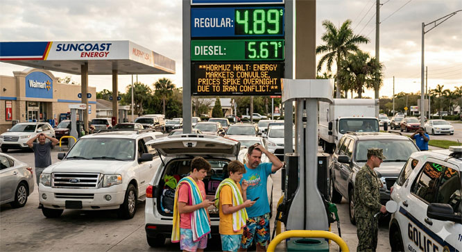 THE HORMUZ HALT: GLOBAL ENERGY MARKETS CONVULSE AS GASOLINE AND DIESEL PRICES SPIKE OVERNIGHT AMID MIDDLE EAST WAR