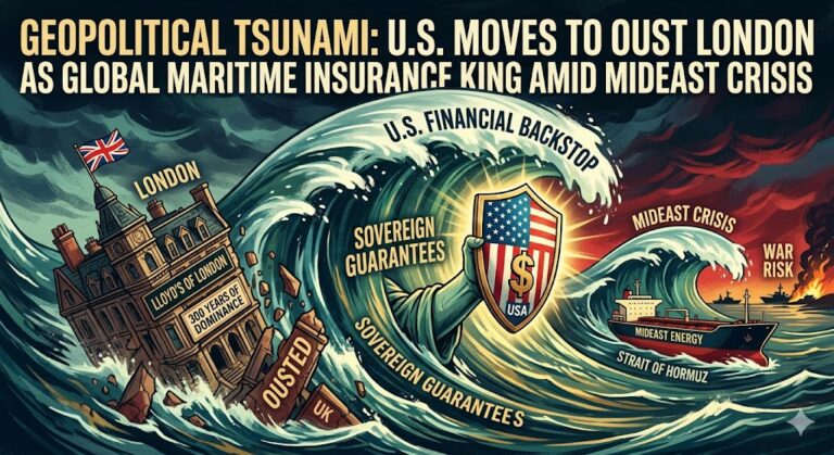 Geopolitical Tsunami: U.S. Moves to Oust London as Global Maritime Insurance King Amid Mideast Crisis