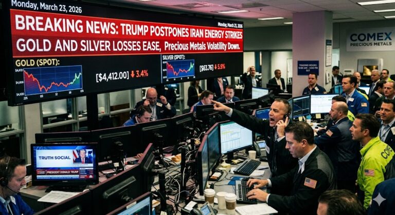 Gold and Silver Markets Shaken: Trump Postpones Iran Energy Strikes, Precious Metals Volatility Eases