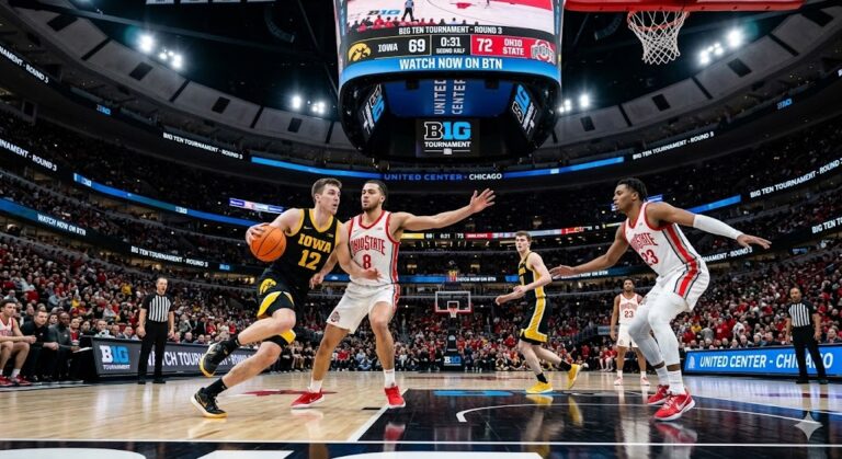How to Watch Iowa vs. Ohio State Men’s Basketball: Big Ten Tournament TV Channel and Streaming Options