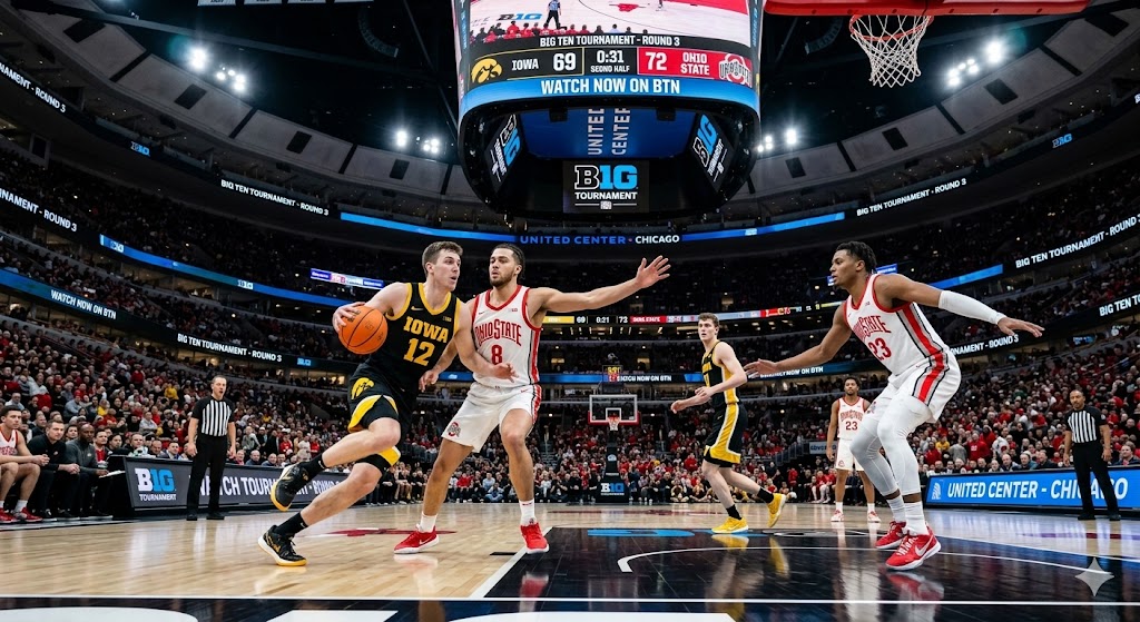 How to Watch Iowa vs. Ohio State Men’s Basketball: Big Ten Tournament TV Channel and Streaming Options