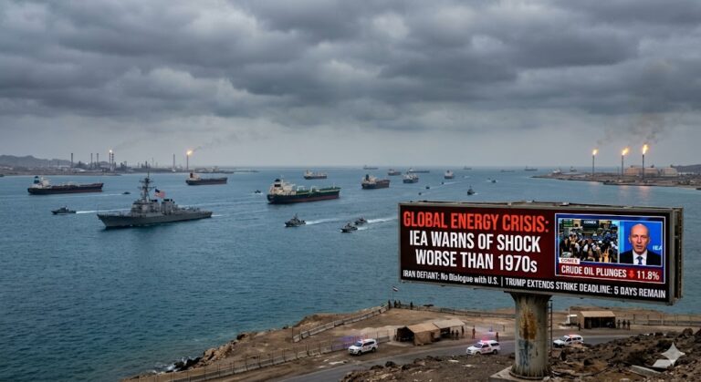 Global Energy Crisis: Iran Remains Defiant as IEA Warns of Shock Worse than 1970s; Trump Extends Strike Deadline