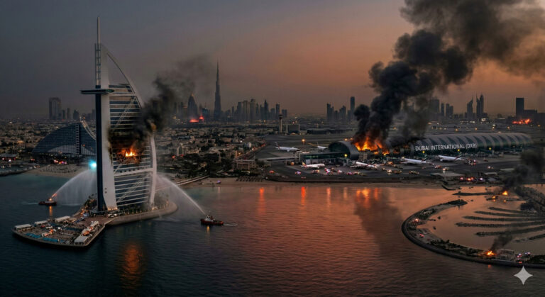 Dubai Under Fire: Iranian Retaliatory Strikes Hit International Airport and Burj Al Arab