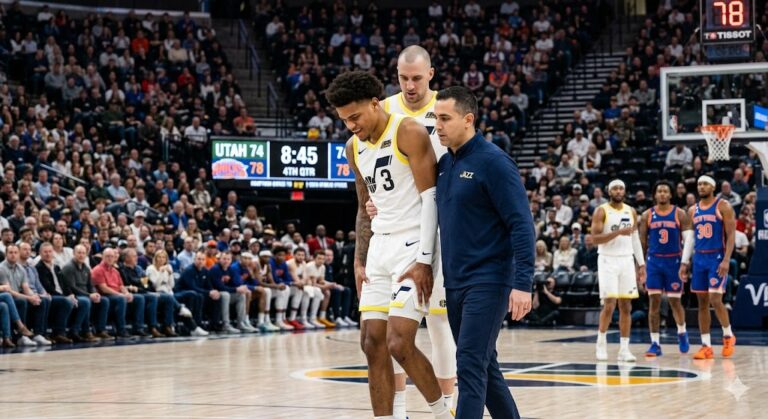 Jazz’s Keyonte George Leaves Knicks Game With Concerning Injury