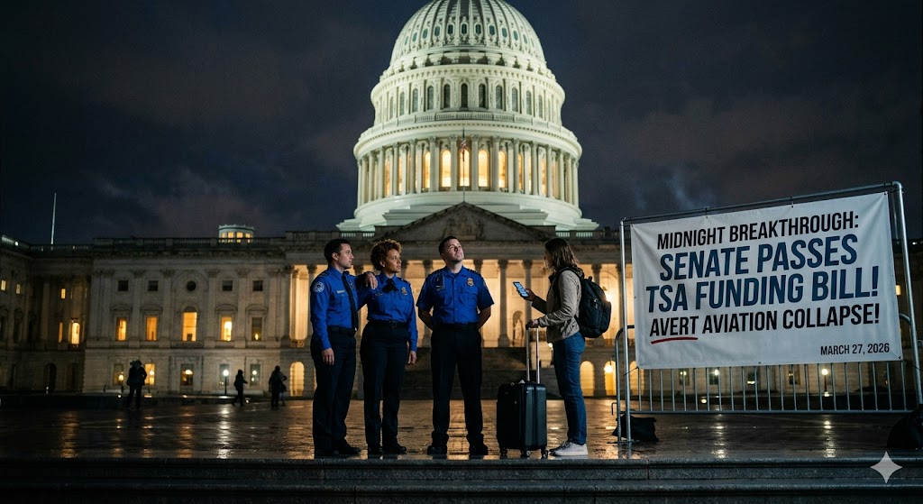 Midnight Breakthrough Senate Passes Critical TSA Funding Bill to Avert Aviation Collapse