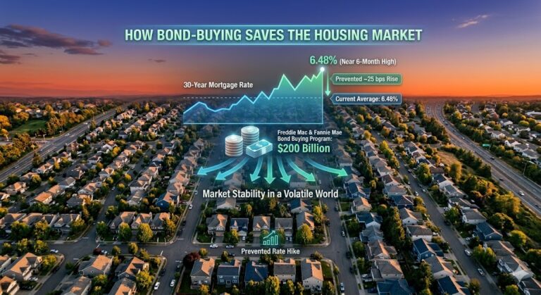 Mortgage Rates Near 6-Month High: How Freddie and Fannie’s $200 Billion Bond-Buying Strategy is Saving the Housing Market