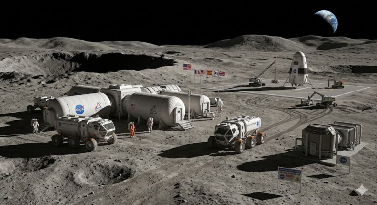 NASA Unveils Ambitious $20 Billion Plan for Lunar South Pole Base: A New Era of Space Exploration and Infrastructure