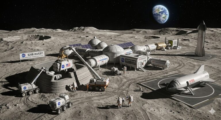 NASA to Invest $20 Billion in Moon Base, Shelves Orbiting Lunar Station
