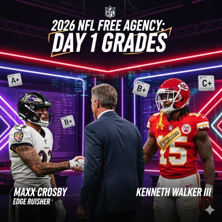 NFL Free Agency 2026: Day 1 Grades and Analysis of the Biggest Blockbuster Deals