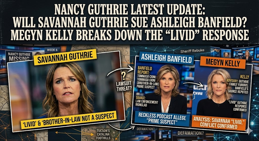Nancy Guthrie Case Update: Will Savannah Guthrie Sue Ashleigh Banfield? Megyn Kelly Breaks Down the "Livid" Response 2 Nancy Guthrie Case Update: Will Savannah Guthrie Sue Ashleigh Banfield? Megyn Kelly Breaks Down the “Livid” Response