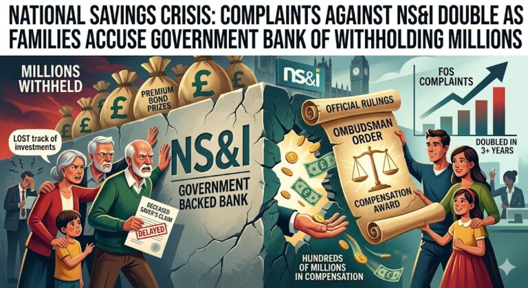 National Savings Crisis: Complaints Against NS\&I Double as Families Accuse Government Bank of Withholding Millions