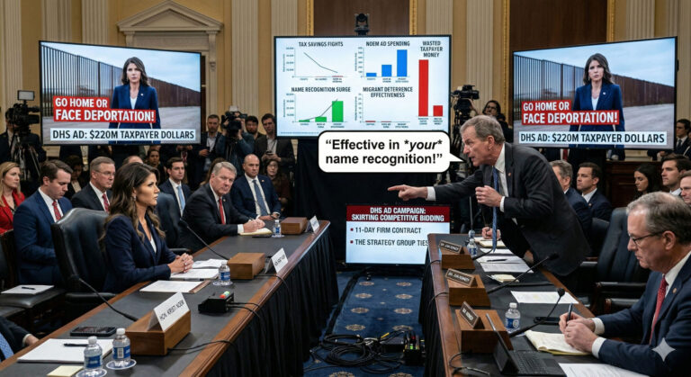 Noem Faces GOP Firestorm Over $220M “Self-Promotion” Ad Campaign