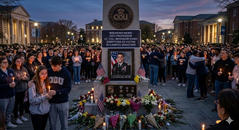 BREAKING NEWS: ODU Professor Lt. Col. Brandon Shah Identified as Victim in Campus Shooting