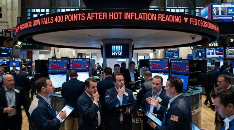 PPI Shock Dow Falls 400 Points After Hot Inflation Reading Fed Decision