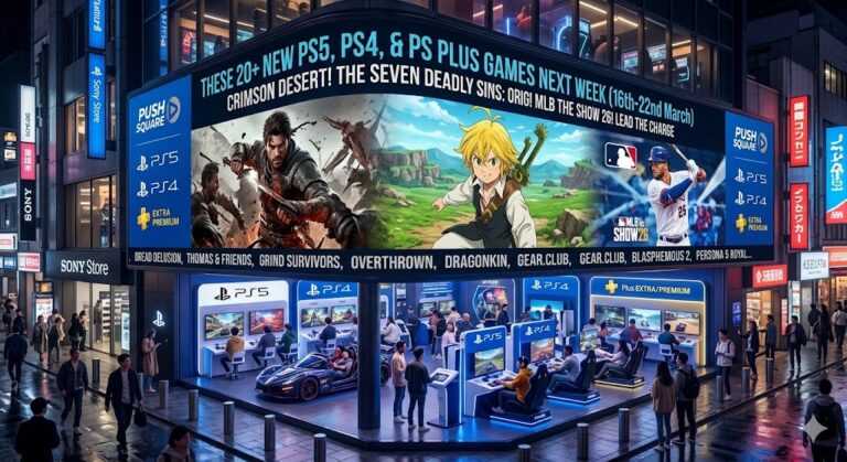 These 20+ New PS5, PS4, and Playstation Plus Games Next Week (16th-22nd March): Crimson Desert, The Seven Deadly Sins: Origin, and MLB The Show 26 Lead the Charge