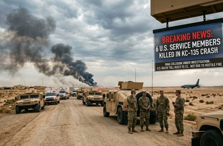 BREAKING: Six U.S. Service Members Killed in Iraq Tanker Crash; U.S. Death Toll Rises
