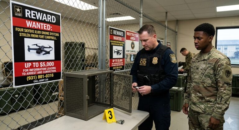 US Army Offers $5,000 Reward After High-Tech Skydio Drones Stolen from Fort Campbell