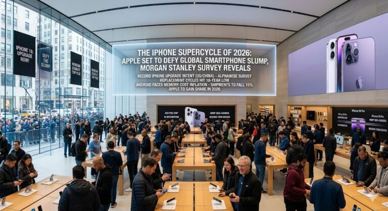 The iPhone Supercycle of 2026: Apple Set to Defy Global Smartphone Slump, Morgan Stanley Survey Reveals