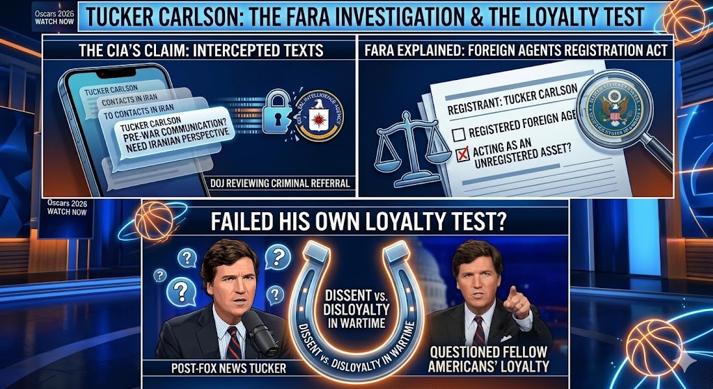 Tucker Carlson Fails His Own Loyalty Test: Framing, Foreign Agents, and the War with Iran 2 Tucker Carlson Fails His Own Loyalty Test: Framing, Foreign Agents, and the War with Iran