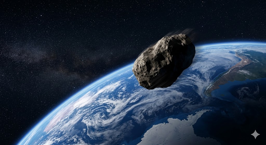 asteroid approaching earth