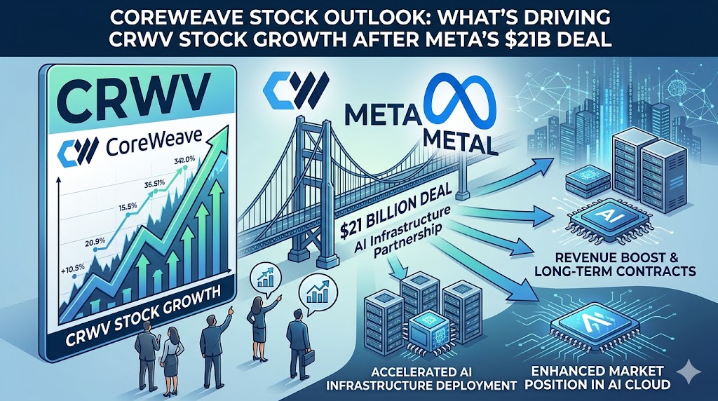 CoreWeave Stock Discussion: What’s Driving CRWV Stock Growth After Meta’s $21B Deal