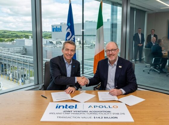 Intel to Buy Apollos Stake in Joint Ireland Chip Manufacturing Facility for 14.2 Billion