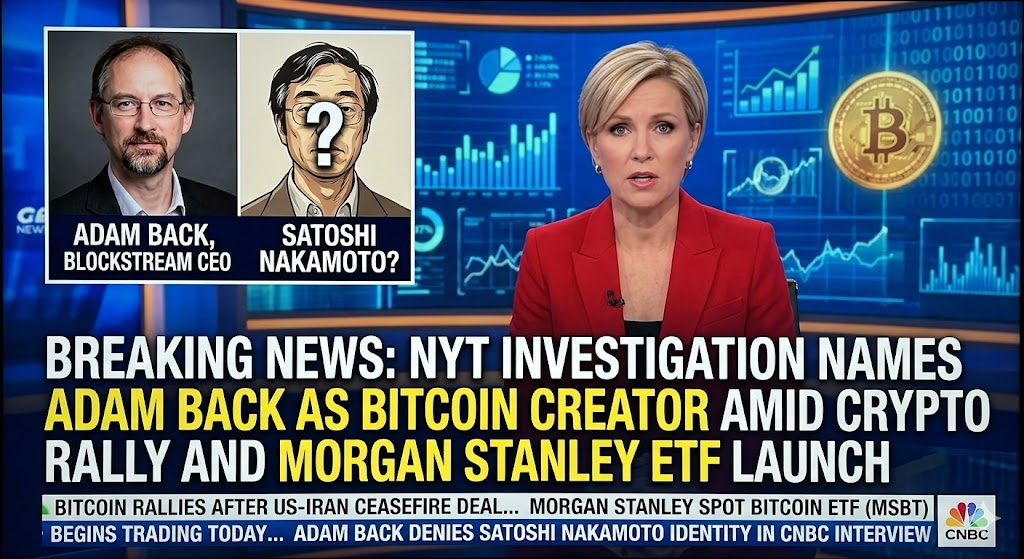 BREAKING NEWS: NYT Investigation Names Adam Back as Bitcoin Creator Amid Crypto Rally and Morgan Stanley ETF Launch 1 NYT Investigation Names Adam Back as Bitcoin Creator Amid Crypto Rally and Morgan Stanley ETF Launch