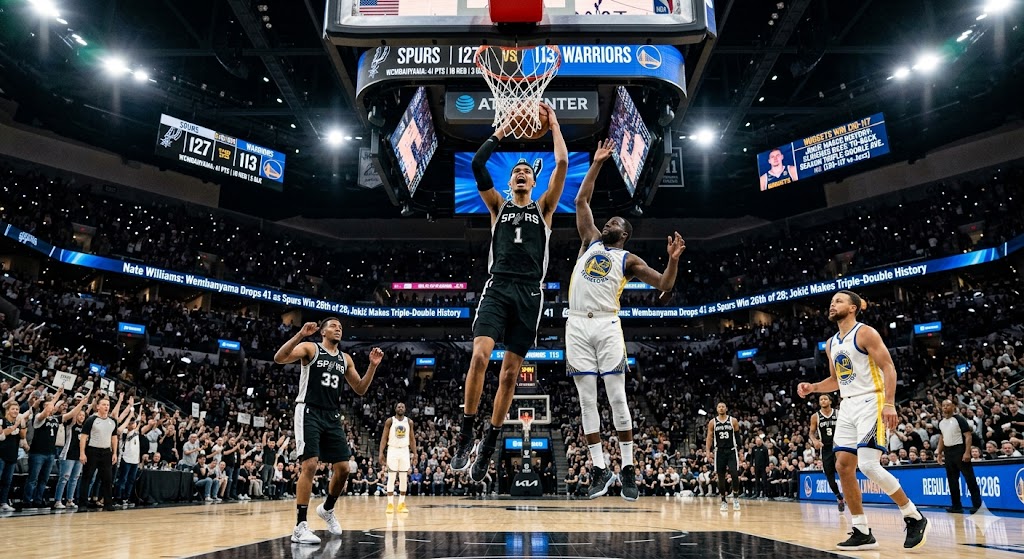 Nate Williams: Wembanyama Drops 41 as Spurs Win 26th of 28; Jokić Makes Triple-Double History