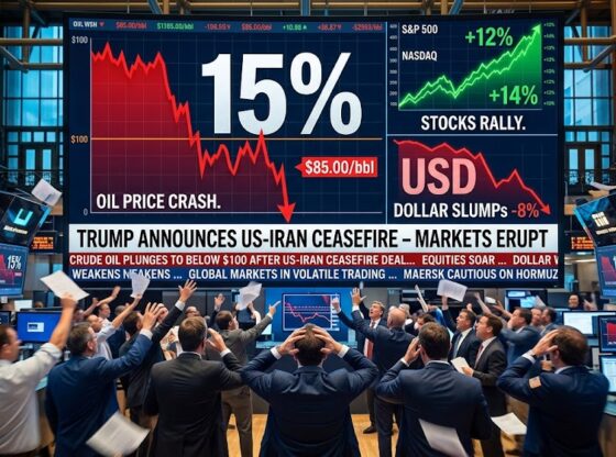 Stocks Rally and Dollar Slides as Trump Ceasefire