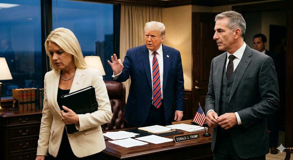 Trump Fires Pam Bondi Todd Blanche Emerges as Key Figure in Justice Department Shake Up