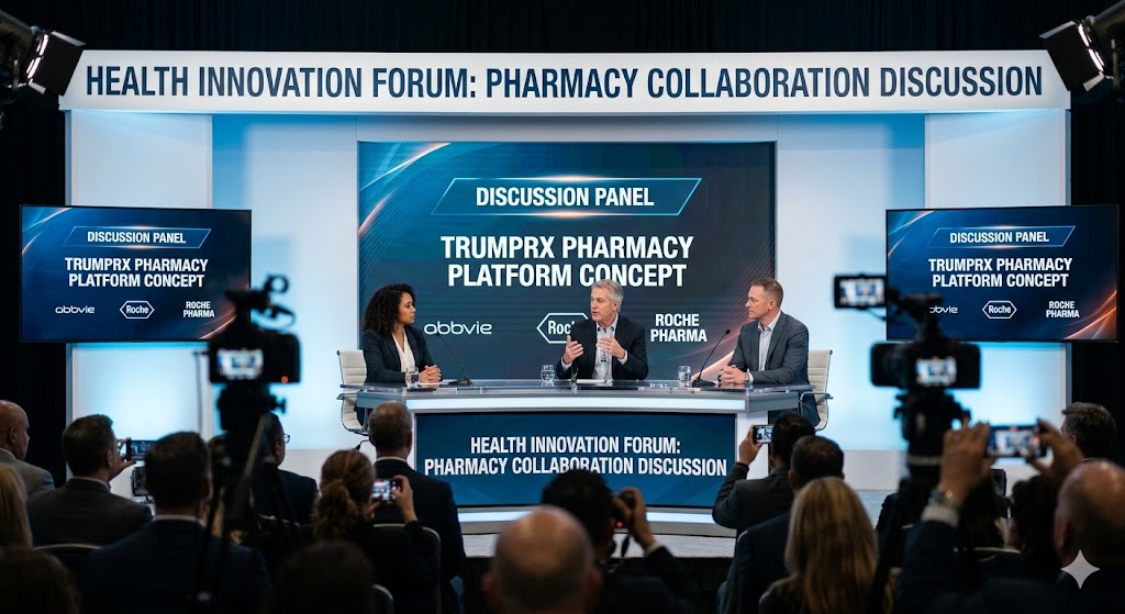 When will TrumpRx be available? Does it collabrate with Abbvie and Roche Pharma 2 When will TrumpRx be available? Does it collabrate with Abbvie and Roche Pharma