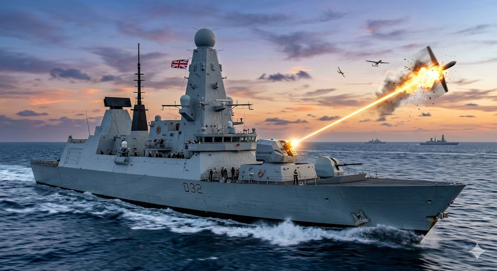 Game-Changer at Sea: UK Confirms ‘DragonFire’ Drone-Killing Laser for Royal Navy Destroyers by 2027 4 Game-Changer at Sea: UK Confirms ‘DragonFire’ Drone-Killing Laser for Royal Navy Destroyers by 2027