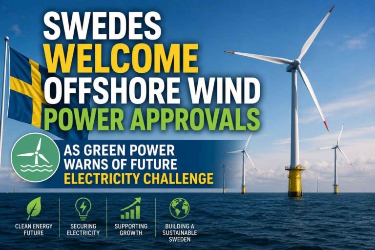 sweden Off shore wind power project approved news usa