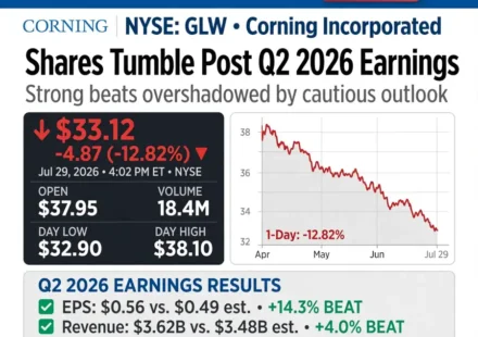 GLW STOCK MARKET NYSE