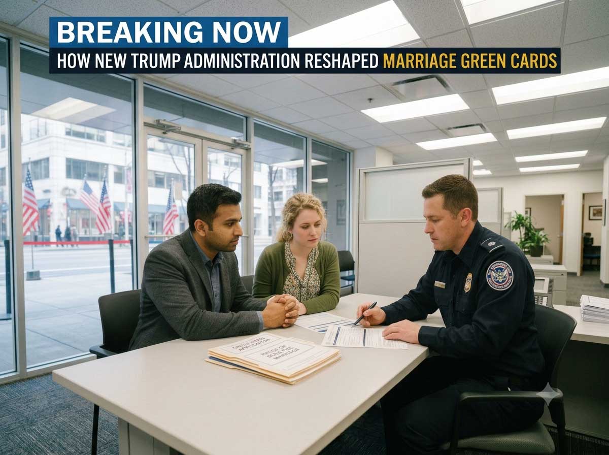 Trump administration New policy changes to Marriage green card taking