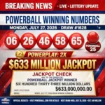 Powerball winning number last night check now 27 july lottery results out