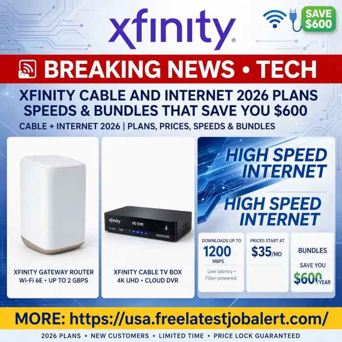 Xfinity Cable and Internet 2026 Plans Prices Speeds Bundles Save $600